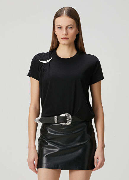 Suzan Siyah T-shirt