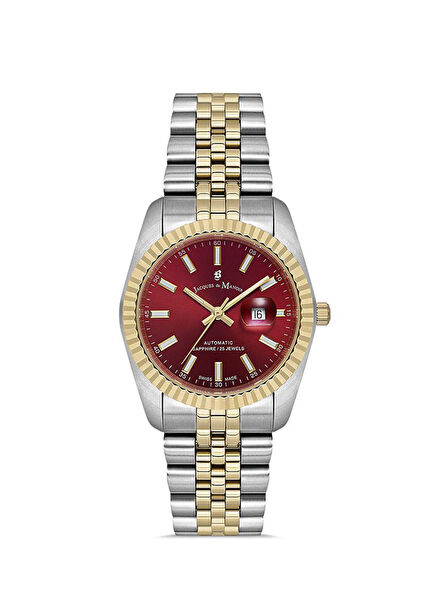 Jwl04117 Sellita Sw100, 25 Jewels Swiss Made Gümüş Altın Çelik Kadın Kol Saati