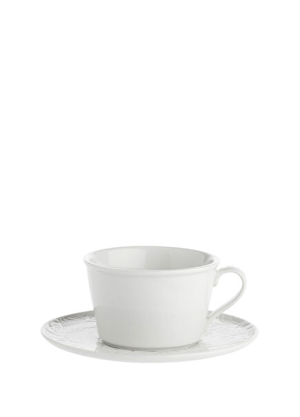 Bosco White Porcelain Teacup