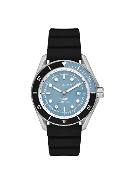 MK9167 Black Silicone Men's Wristwatch