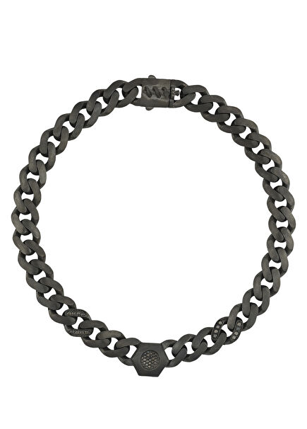 Air Siyah Pırlanta Gümüş Kolye