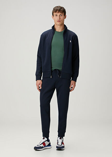 Mavi Beli Kordonlu Jogger Eşofman Altı