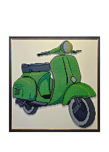 P.j. 8850 Screwed Paintings Painted Acrylic on Wood