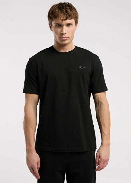 Ever Essentials Black Regular Fit Short Sleeve Men's T-shirt