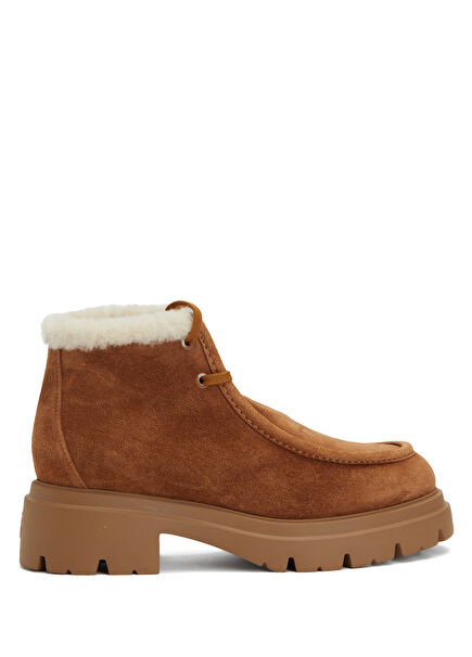 Hudson Shearling Taba Kadın Süet Bot