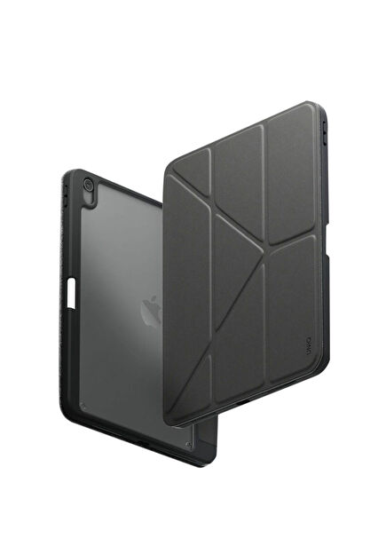 Moven iPad 2025 10.9 10. Nesil Standlı Gri Tablet Kılıfı