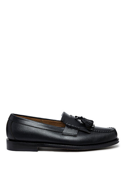 Black Men's Leather Loafer