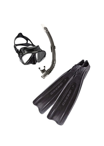 Pro Star Size 45-46 Fins Mask Diving and Swimming Set