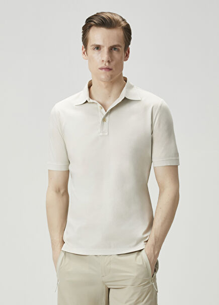 Ekru Polo T-shirt