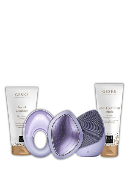 Soğutma ve Isıtmalı Led Terapili Yüz Maskesi ve Temizleme 5'li Cilt Bakım Cihazı Seti