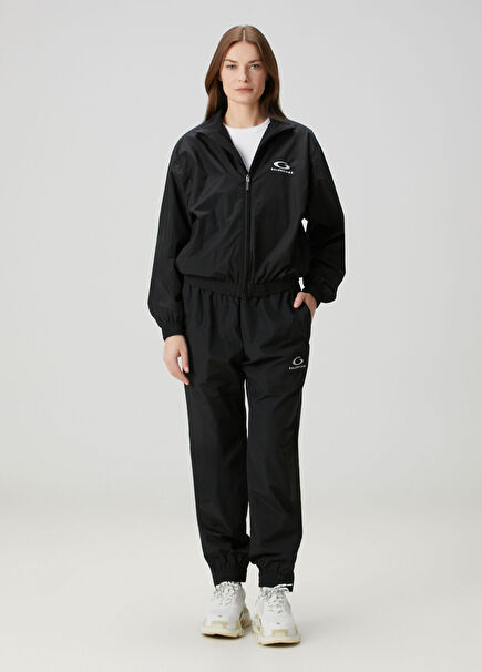 Siyah Logo Detaylı Jogger Eşofman