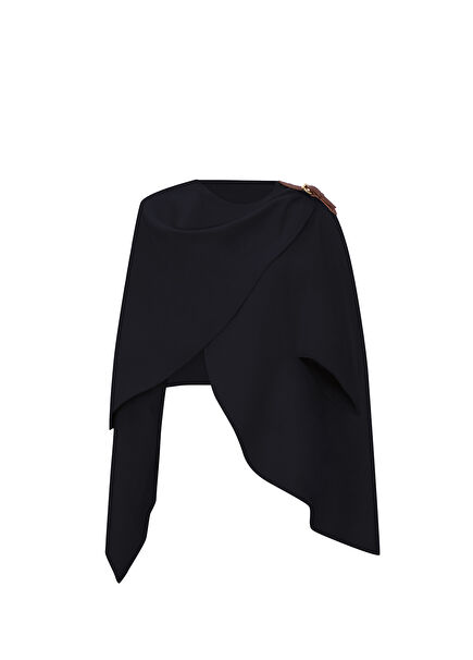 Mayfair Black Women's Cape Jacket