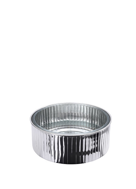 Bektaşi Gümüş Kaplama Camlı Ekmek Sepeti 