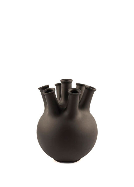 Resin Siyah Reçine Vazo