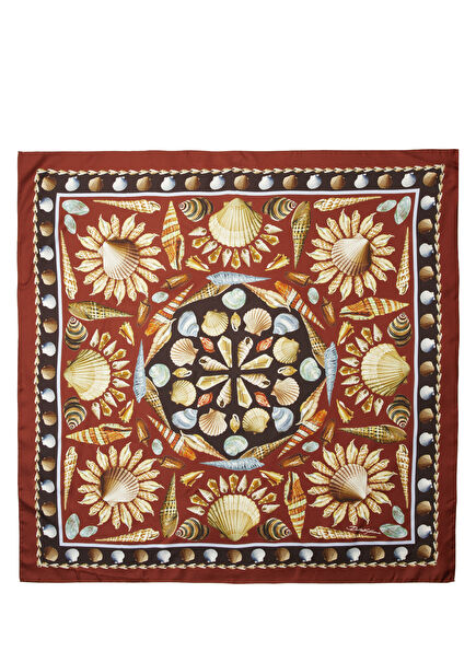 Kahverengi Erkek İpek Fular