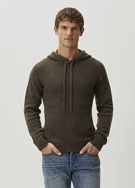 Brown Wool Knit Sweater