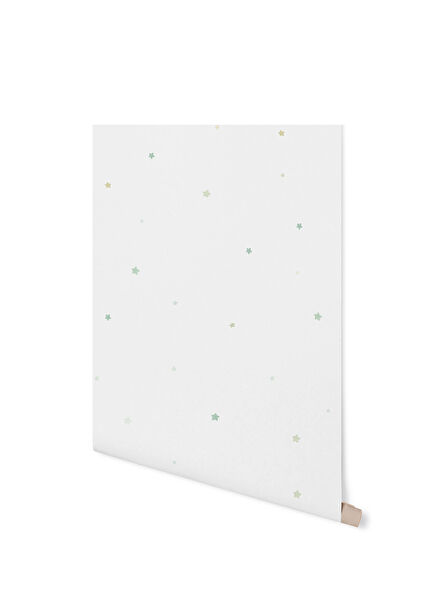 Lime Yıldızlar Çocuk Odası Duvar Kağıdı 100 x 100 cm  
