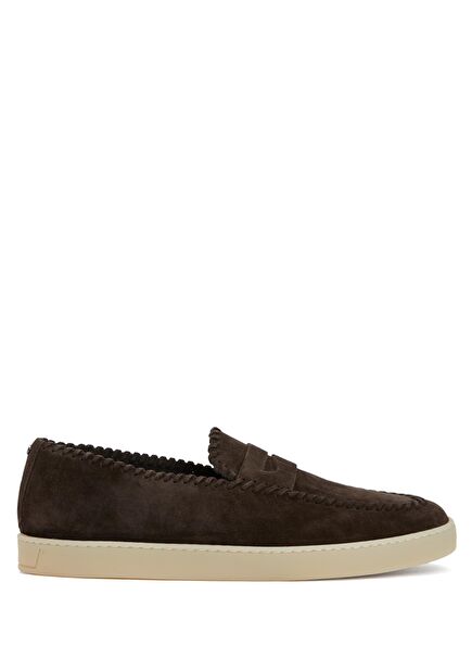 Dark Brown Men's Leather Loafers