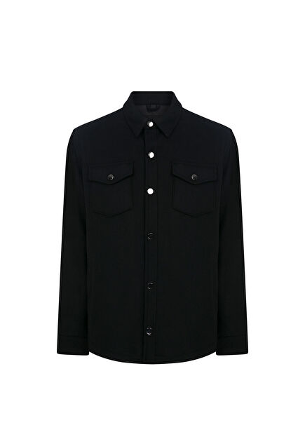 Sambabila Black Wool Men's Jacket