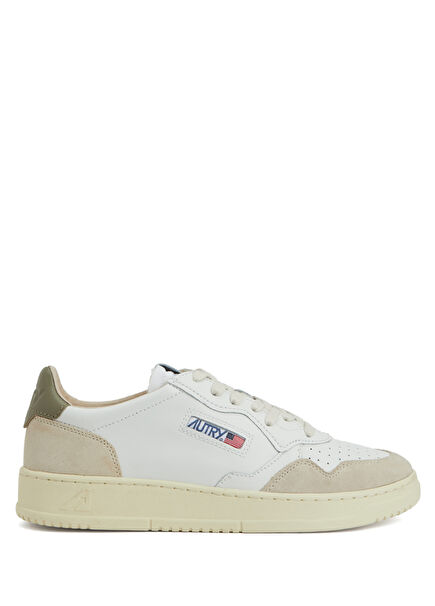 White Men's Leather Sneakers