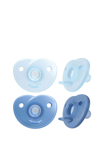 Soothie Light Blue Dark Blue Pacifier Set
