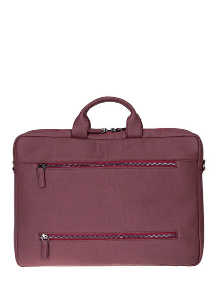 Urban Shell Pro 13-14" Bordeaux Wine Deri Laptop Macbook Çantası 