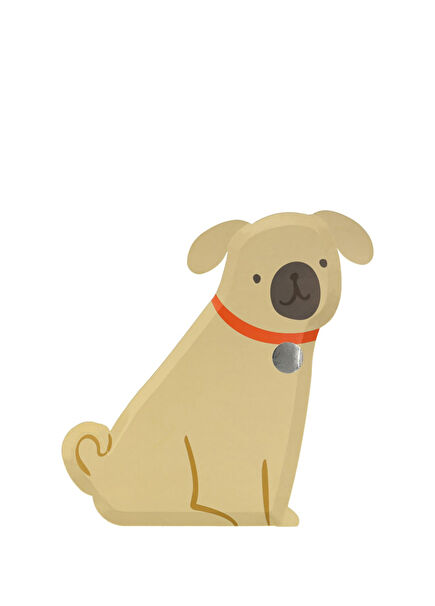 Yavru Köpek Figürlü 8'li Tabak