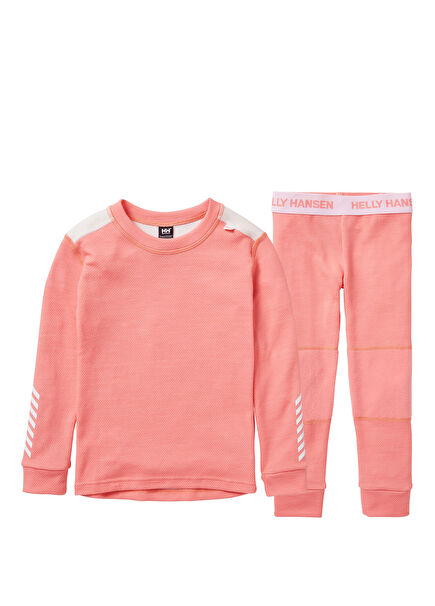 K Lifa Merino Coral Almond Children's Undergarment Set