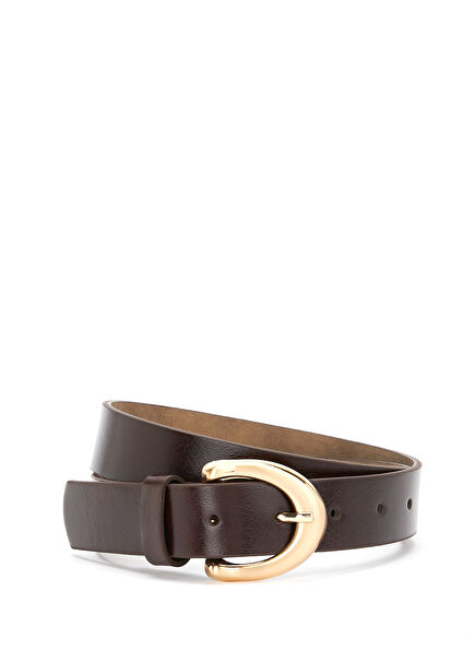 Bitter Brown Women's Suede Belt