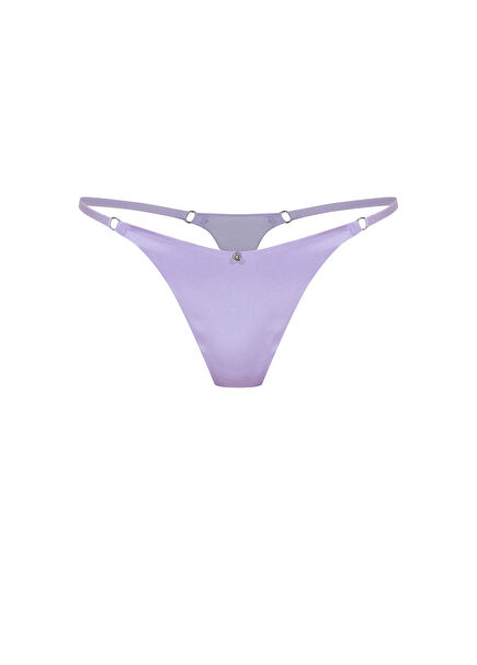 Lila İpek Üçgen Tanga