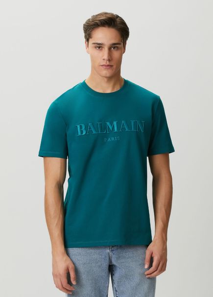 Yeşil Logo Nakışlı T-shirt