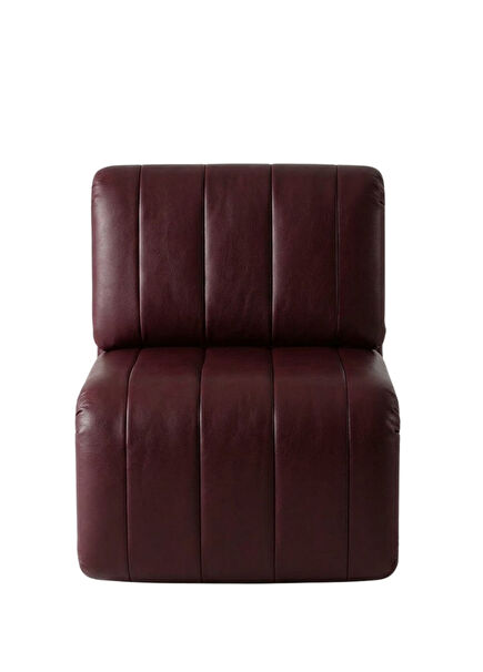 Bristol Symmetrical Burgundy Leather Armchair