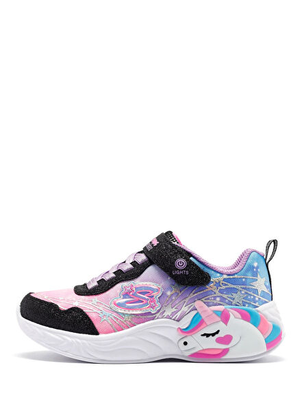 Unicorn Dreams Siyah Kız Çocuk Sneaker