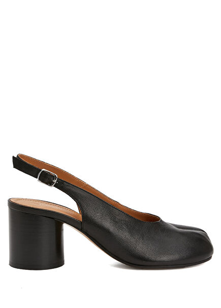 Of Course, Black Leather Pump