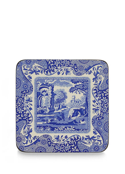 Blue Italian 6-piece Coaster Set
