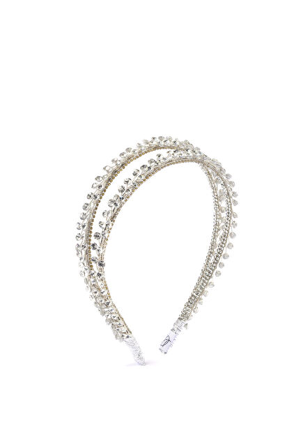 Alessia Headpiece Women's Veil Accessory with Crystal Stones