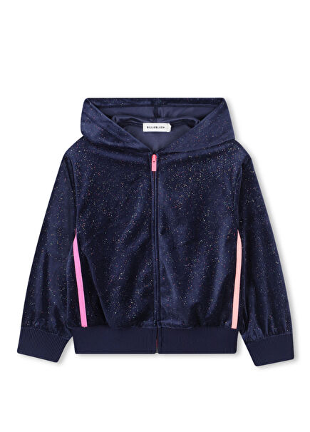 Lacivert Simli Kız Çocuk Sweatshirt