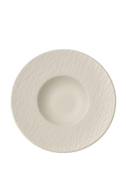 Manufacture Rock Blanc Beyaz Porselen Gurme Makarna Tabağı 29 cm