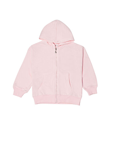 Pink Zipper Girls Sweatshirt