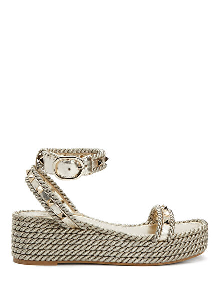 Rockstud Golf Kadın Deri Espadril