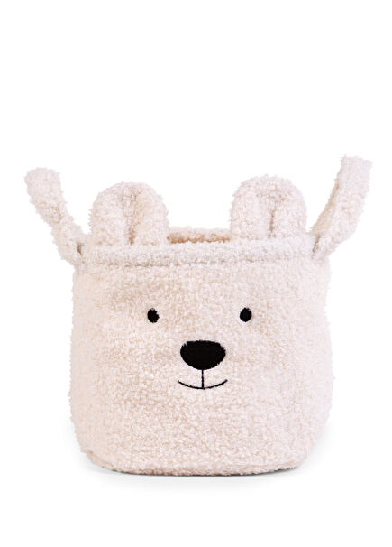 Teddy White Çocuk Odası Saklama Kutusu 25 cm