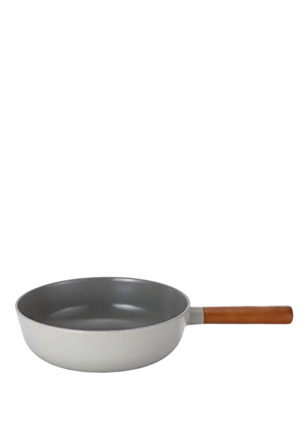 Fika Grey Cast Aluminum Wok Pan 26 cm