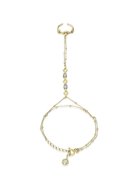 Eternity 18 Karat Gold Plated Women's Hand Ornament