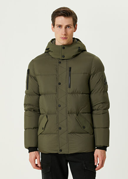 Khaki Hooded Coat