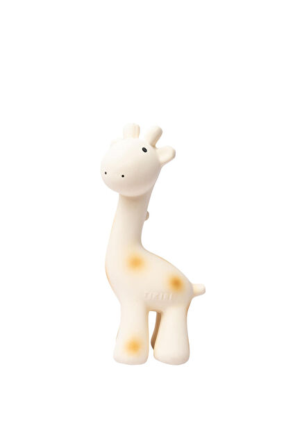 Giraffe Bej Kauçuk Diş Kaşıyıcı ve Banyo Oyuncağı 