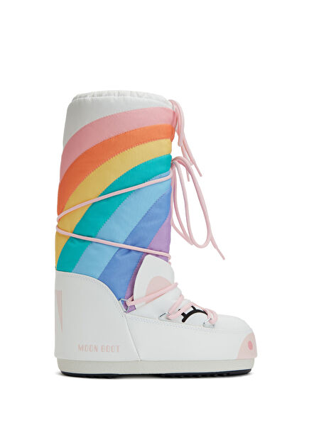 Unicorn Desenli Kız Çocuk Kar Botu