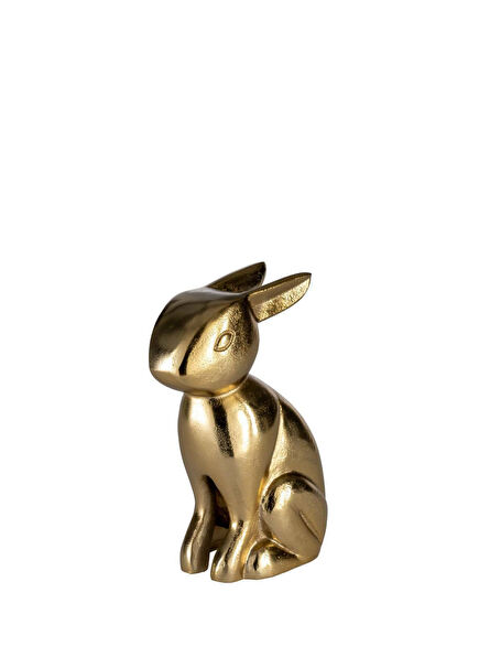 427308 Vohilava Altın Rengi Tavşan Dekoratif Obje 22 cm