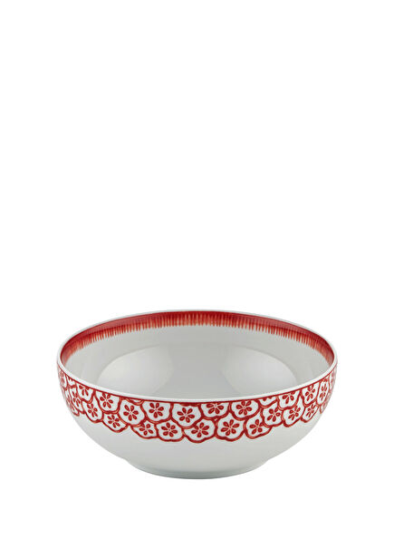 Coralina by Oscar de La Renta Orange Porcelain Salad Bowl