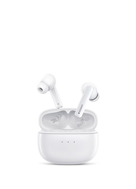 HiTune T3 Active Noise Cancelling White In-Ear Bluetooth Headphones