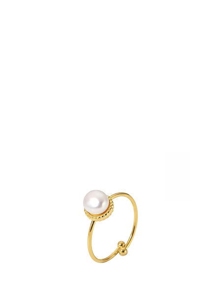 Aden Altın Kaplama İnci Kadın Yüzük